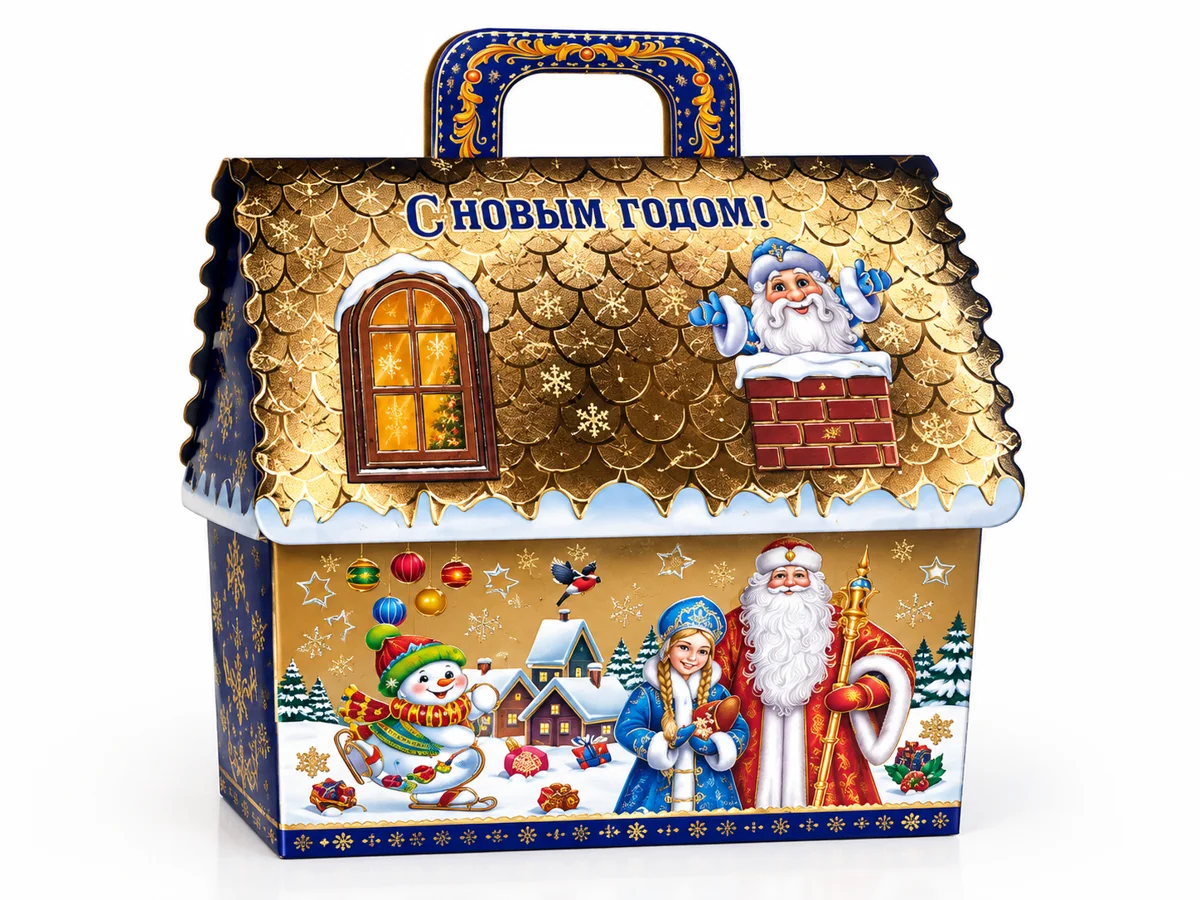 Картонная коробка "Домик" — подарочный комплект ADAR