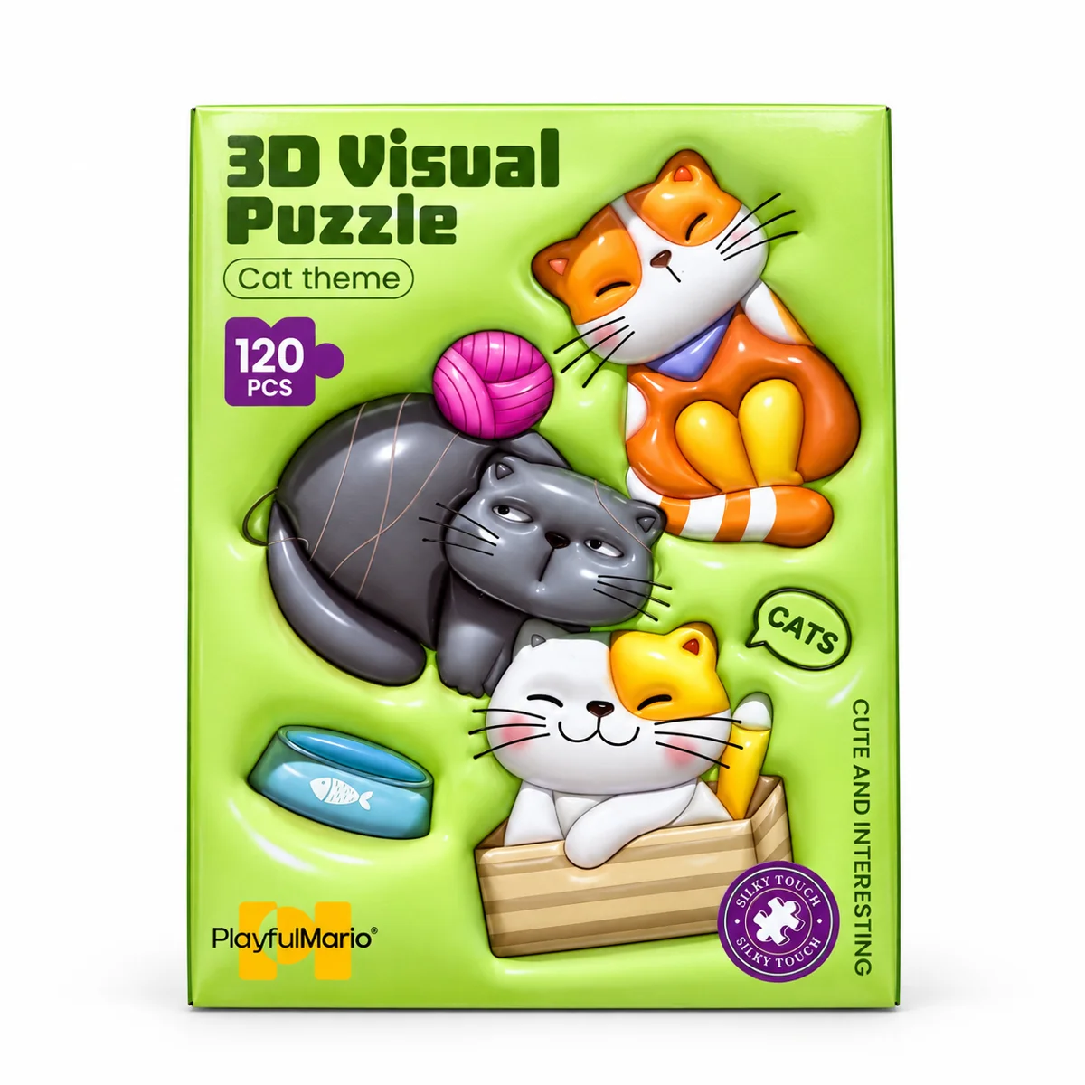 Развивающий 3D-пазл "Кошачья тематика" — подарочный комплект ADAR